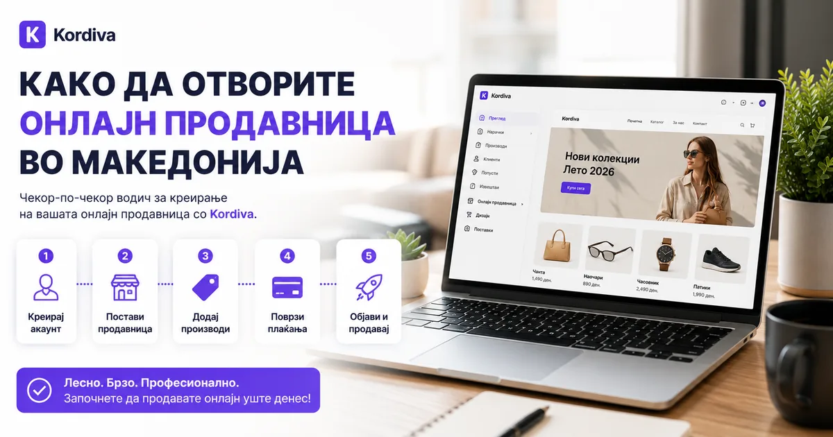Чекори за отворање онлајн продавница во Македонија